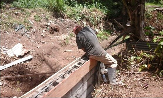 Drainage Reconstruction Works at La Clery, St. Lucia.