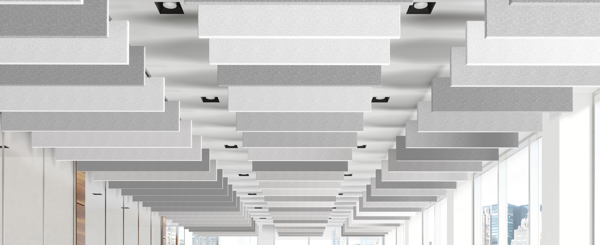 HeartFelt® Baffles-plafond zorgt voor een esthetische kwaliteit en uitstekende akoestiek in de openlandschapskantoren van Agristo