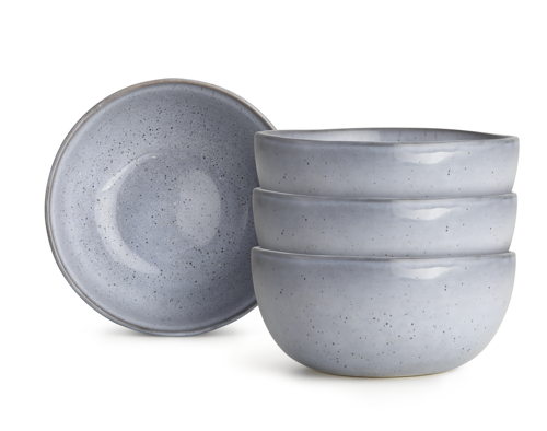 Habitat Evora 4 Piece Stoneware Cereal Bowl - Blue, £20