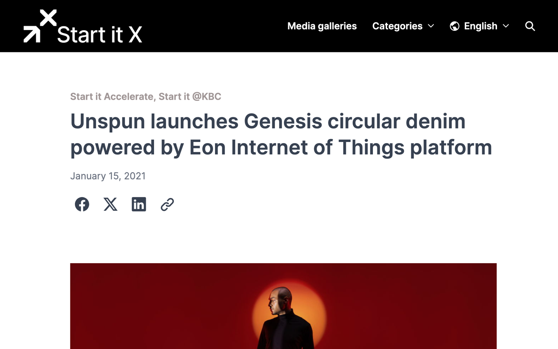 Unspun launches Genesis circular denim powered by Eon Internet of Things platform