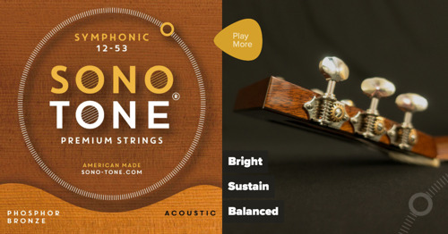 SonoTone Introduces Symphonic Series Premium Acoustic Guitar Strings