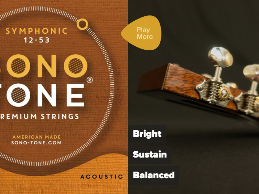 SonoTone Introduces Symphonic Series Premium Acoustic Guitar Strings