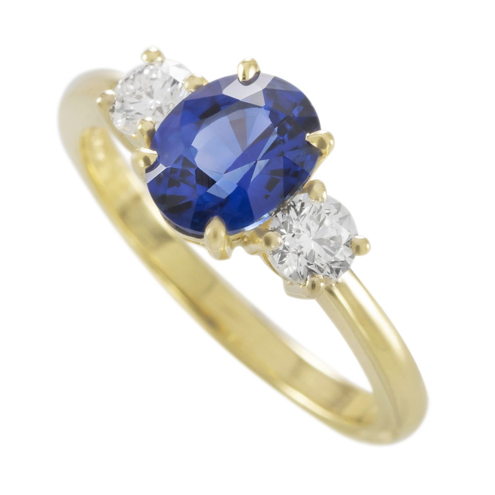 Bague-Capucine-Saphir-Bleu-Fonce-or-jaune-6800€
