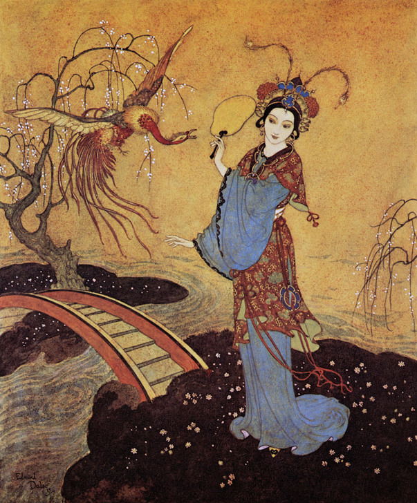 “Princess Badoura”. Illustration by Edmund Dulac. From “A Tale from the Arabian Nights”. AKG4449301 ©akg-images / Fototeca Gilardi