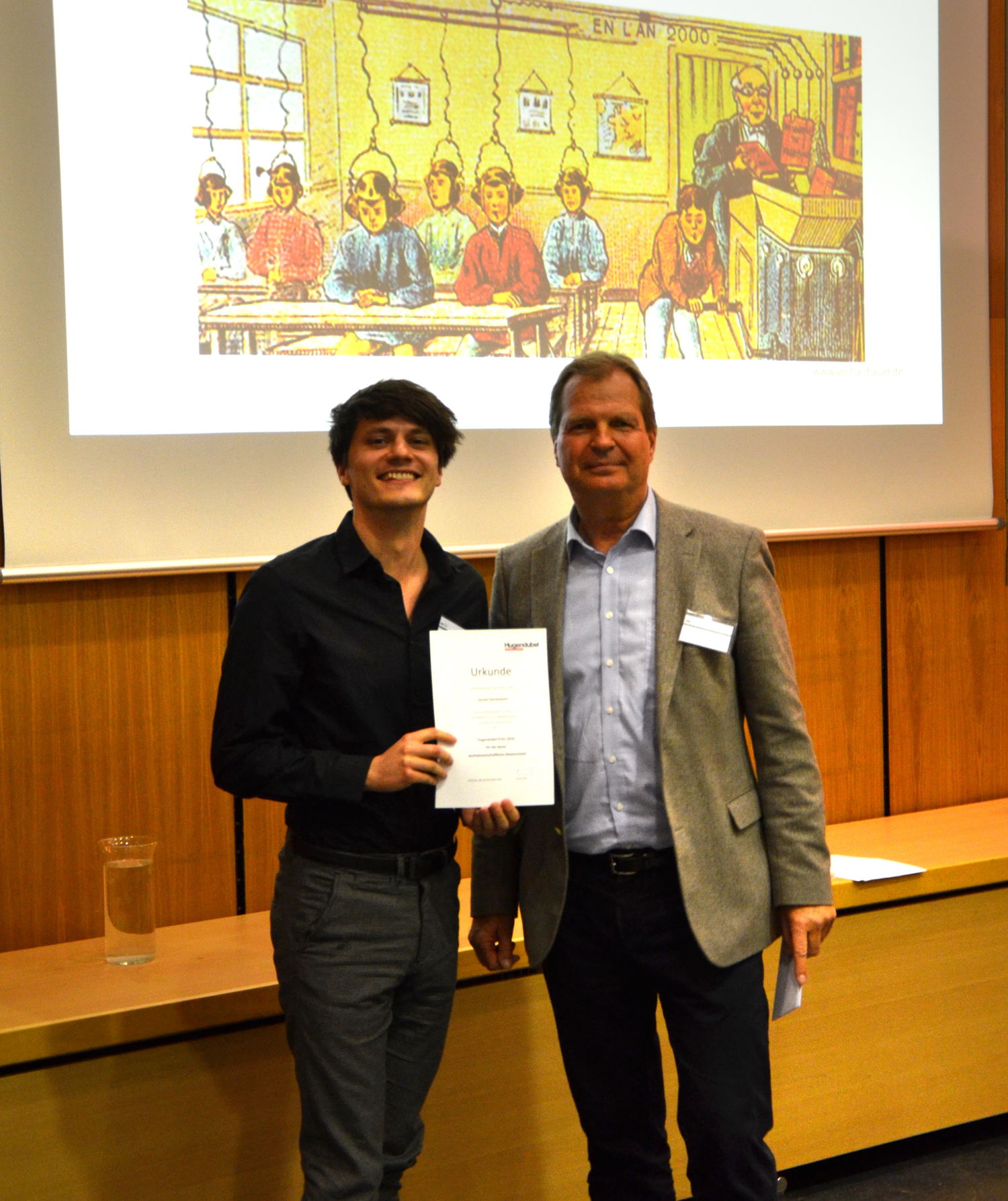 Preisträger Daniel Gertenbach und Laudator Thomas Nitz. Bildrecht: Markus Schäfer