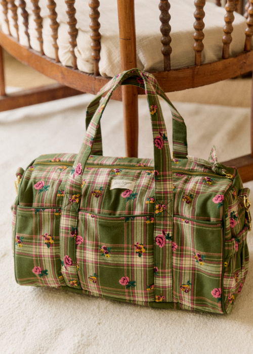 Petit Sézane - Bowling bag carreaux vert