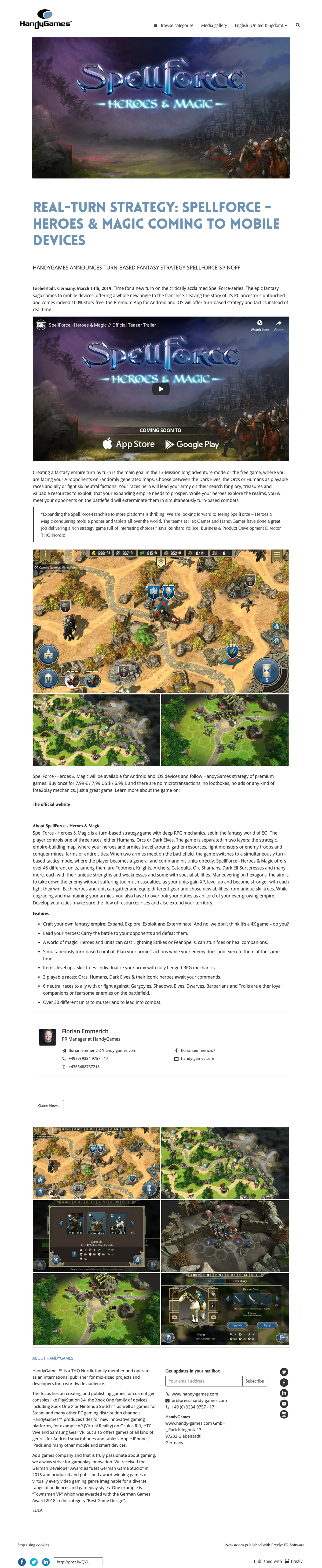 Real-turn strategy: SpellForce - Heroes & Magic coming to mobile devices