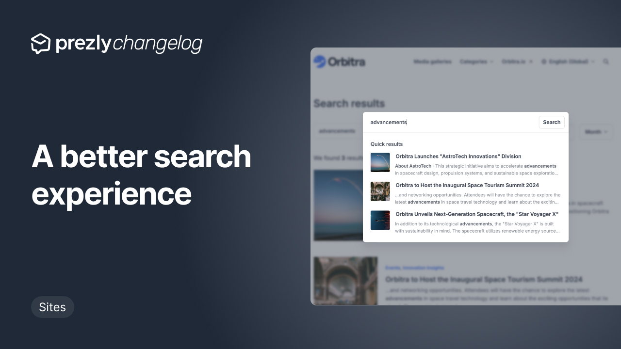 Better search across sites and newsrooms