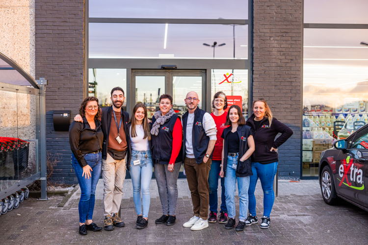 L'équipe de l'Extra Shop d'Aiseau-Presles