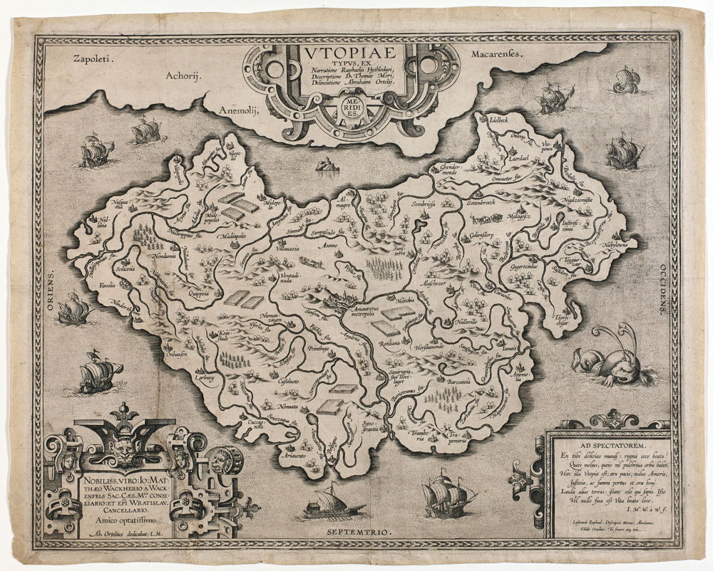 Abraham Ortelius, Utopia, collectie Koning Boudewijnstichting