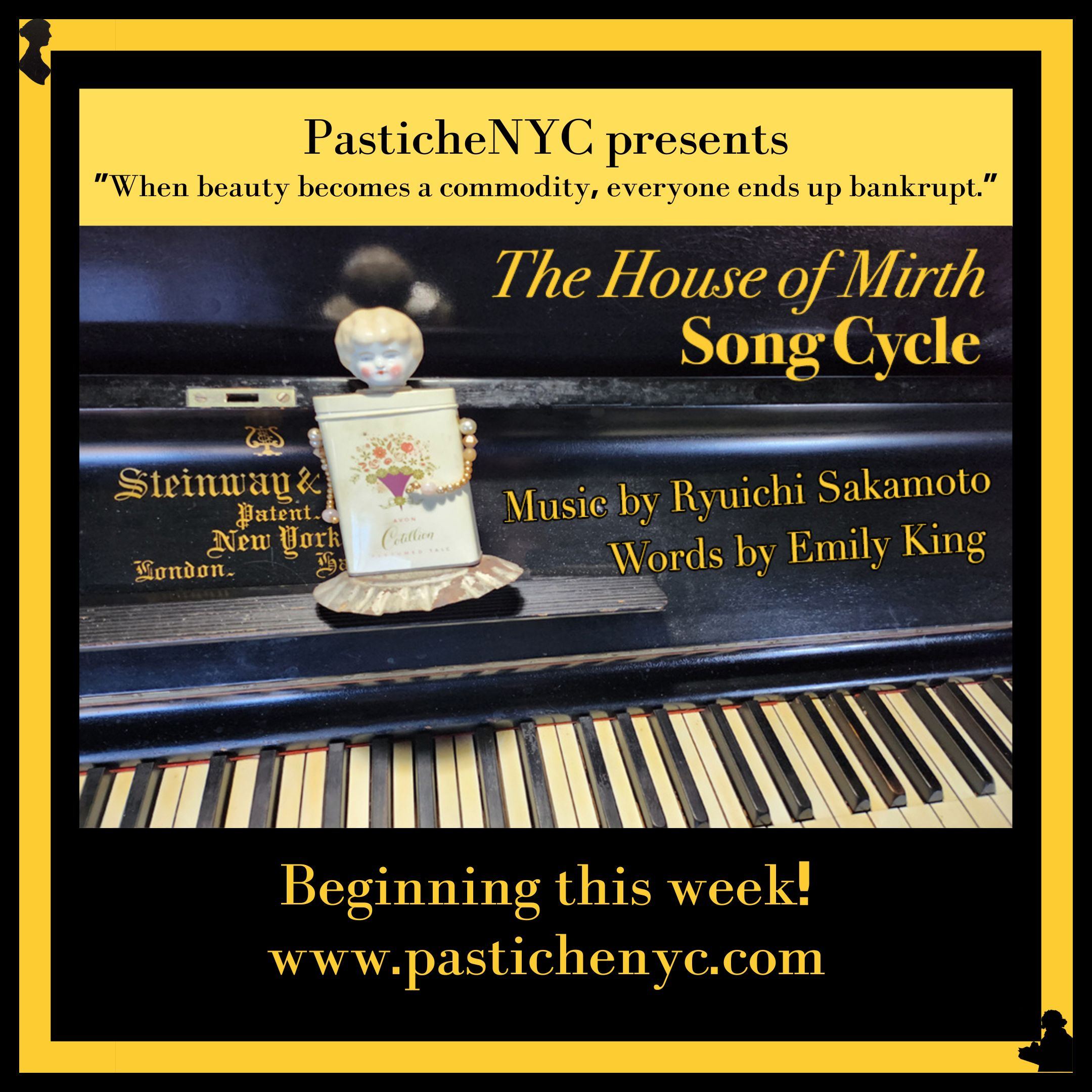 PASTICHENYC’S LATEST PRODUCTION THE HOUSE OF MIRTH SONG CYCLE WORLD PREMIERES STREAMING ON MARCH 23