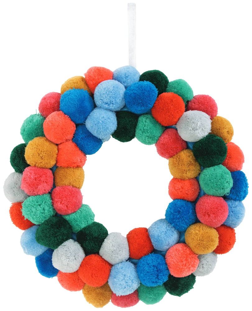 Habitat Pom Pom Christmas Wreath, £18