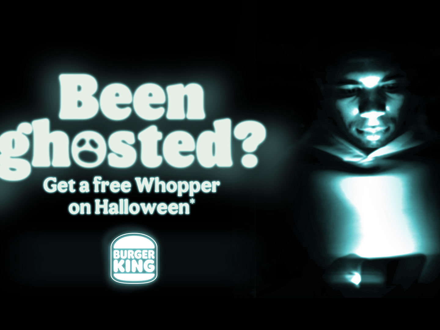 Happiness en Burger King dragen Halloween op aan “the ghosted”.
