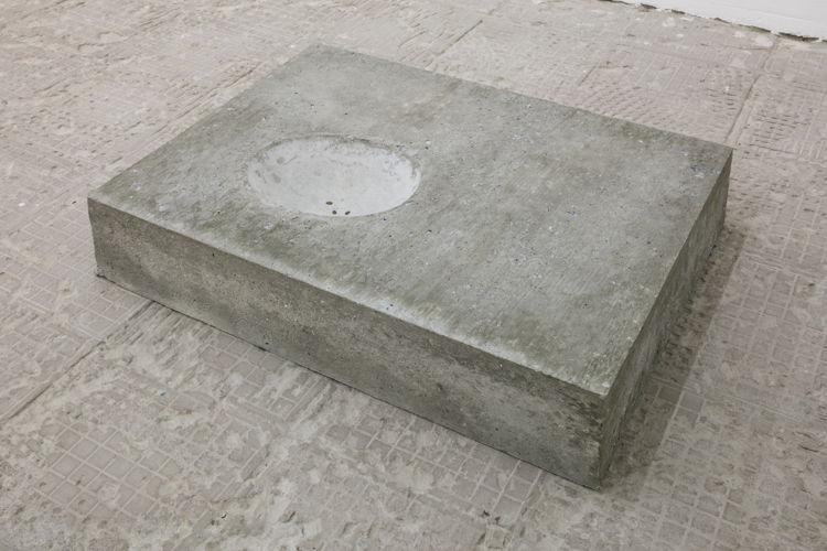 Charbel-joseph H. Boutros Life, variation #2, 2019-2020 Concrete block, watermelon seeds,  Courtesy of the artist, Grey Noise and Jaqueline Martins Gallery 