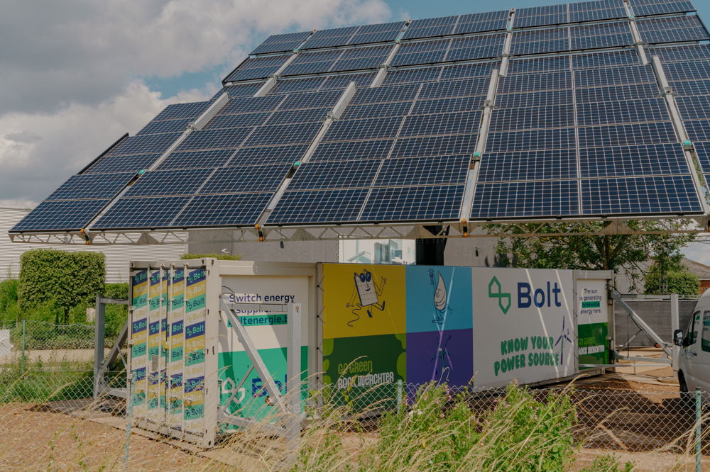 Le conteneur solaire de Bolt ©Illias Teirlinck