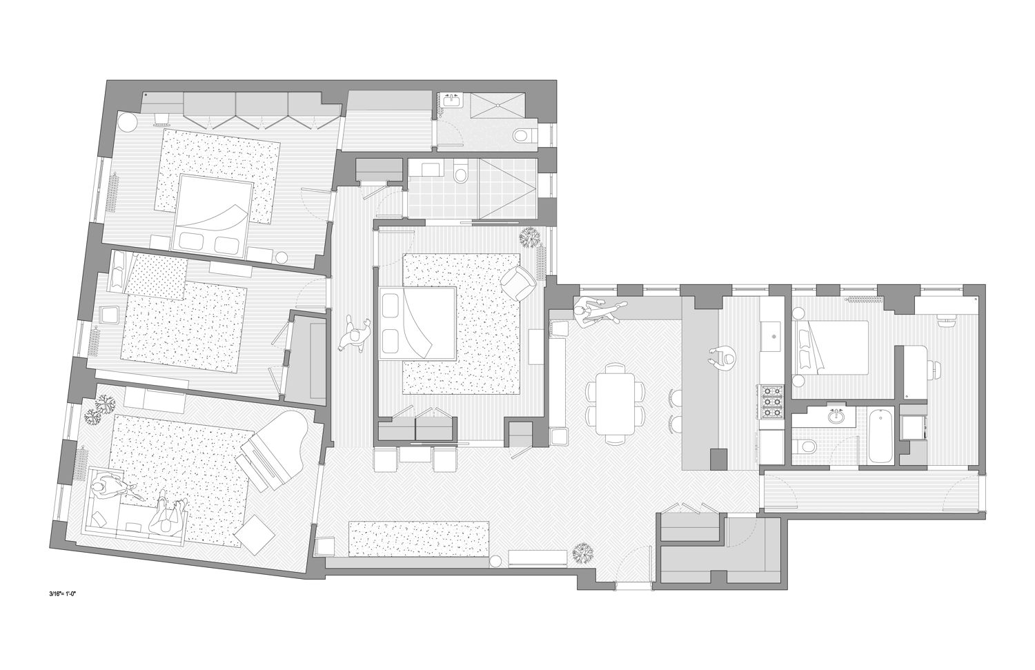 Plan Drawing, Courtesy Frederick Tang Architecture