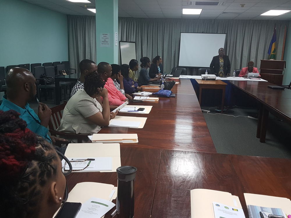 Workshop conducted for the National Assessment Team (NAT) of the Government of St. Vincent and the Grenadines