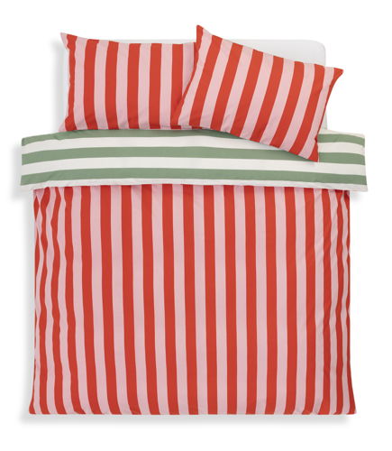 Habitat Scandi Festive Wide Stripe Bedding Set - Double, £22, 5640843