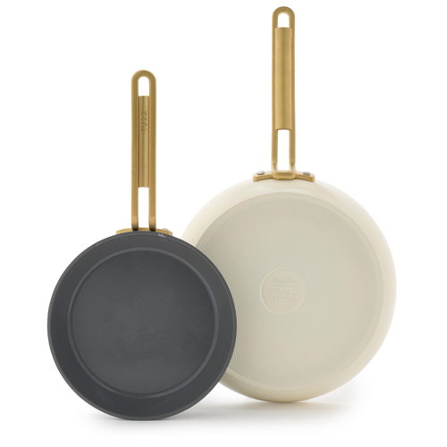 GreenPan™ Stanley Tucci™ Ceramic Nonstick Frypans, Set of 2, Carrara White - €199 GreenPan™ Stanley Tucci™ Ceramic Nonstick Frypans, Set of 2, Carrara White - €199