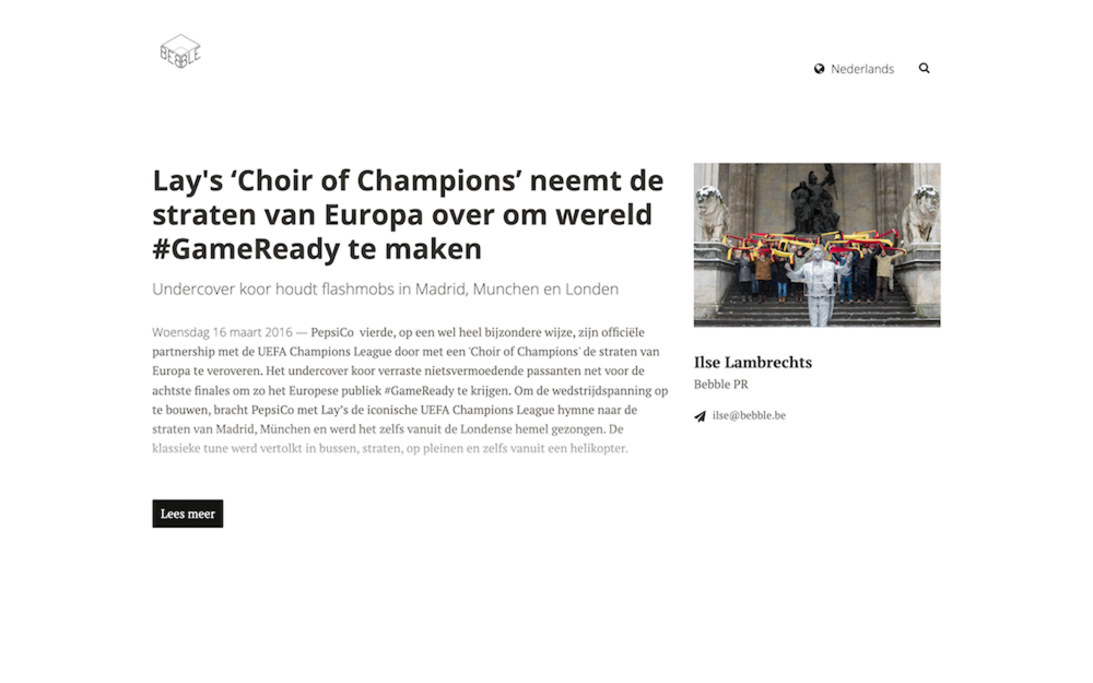 Lay's ‘Choir of Champions’ neemt de straten van Europa over om wereld #GameReady te maken
