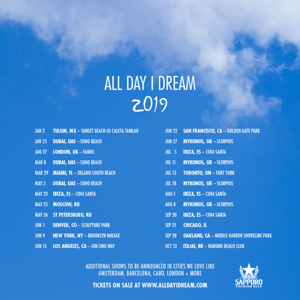 All Day I Dream Announces 2019 World Tour