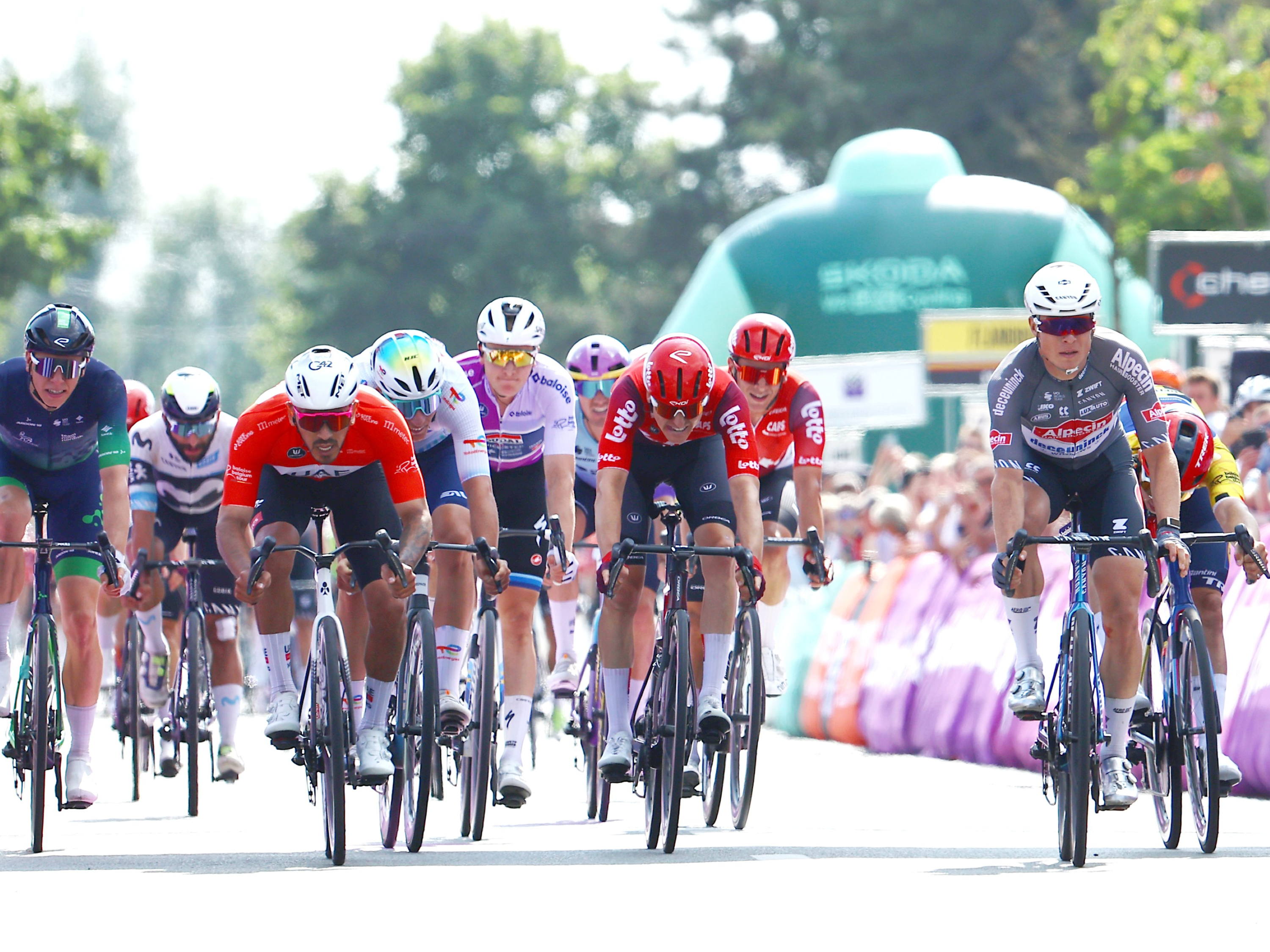 Inflatable barriers aim to reduce serious injury in bike races