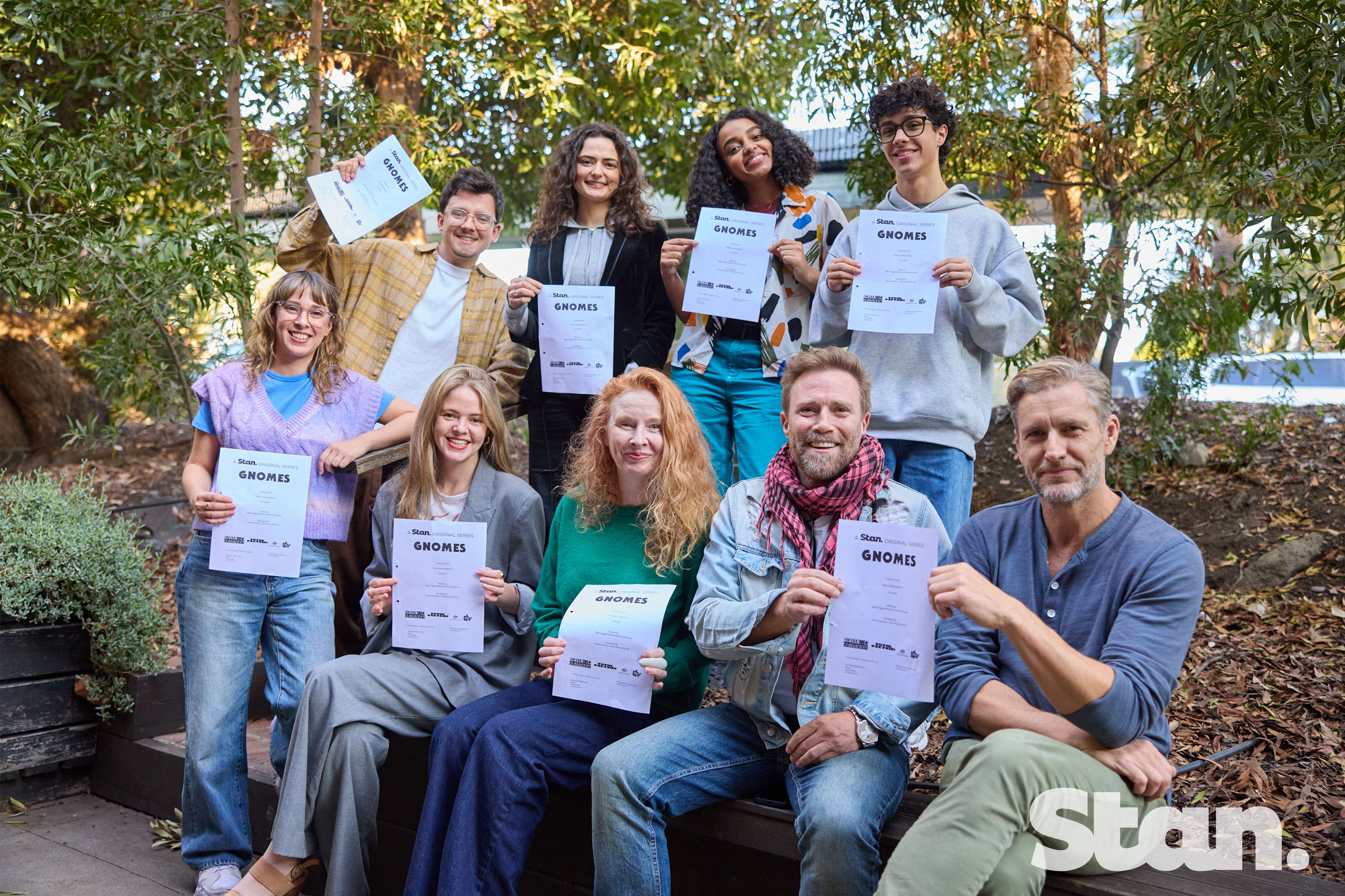 L-R: Nicole Gulasekharem, Asa Butterfield, Tegan Higginbotham, Megan Smart, Alison Wyte, Leigh Lule, Ditch Davey, George Rayias, Brett Tucker L-R: Nicole Gulasekharem, Asa Butterfield, Tegan Higginbotham, Megan Smart, Alison Wyte, Leigh Lule, Ditch Davey, George Rayias, Brett Tucker