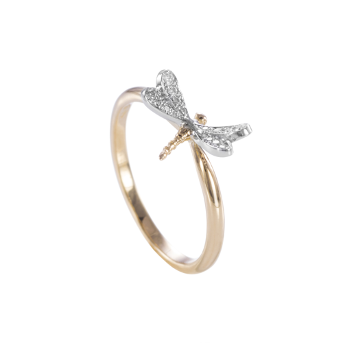 Mère et fille-Bague Dragonfly white 1 - 1990€