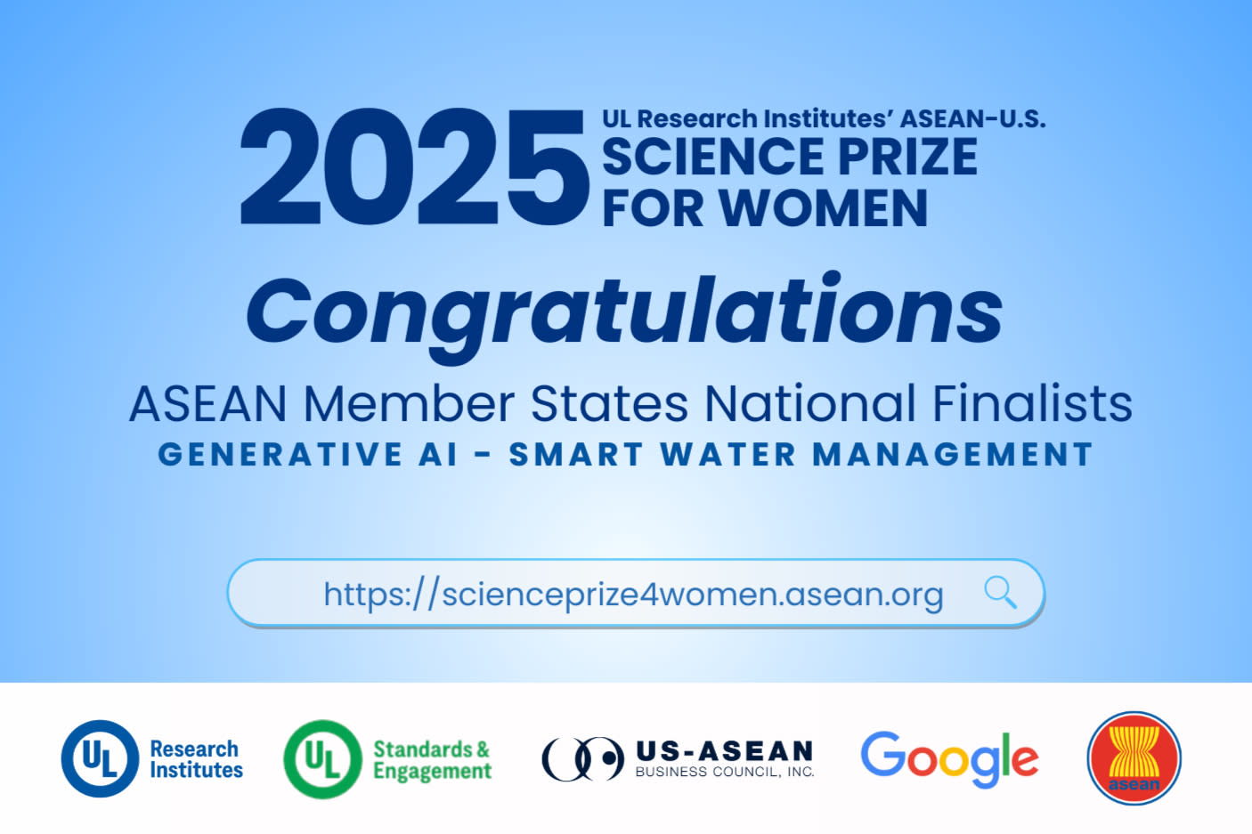 ASEAN National Finalists Compete in Generative AI Solutions for Smart Water Management in Science Prize for Women