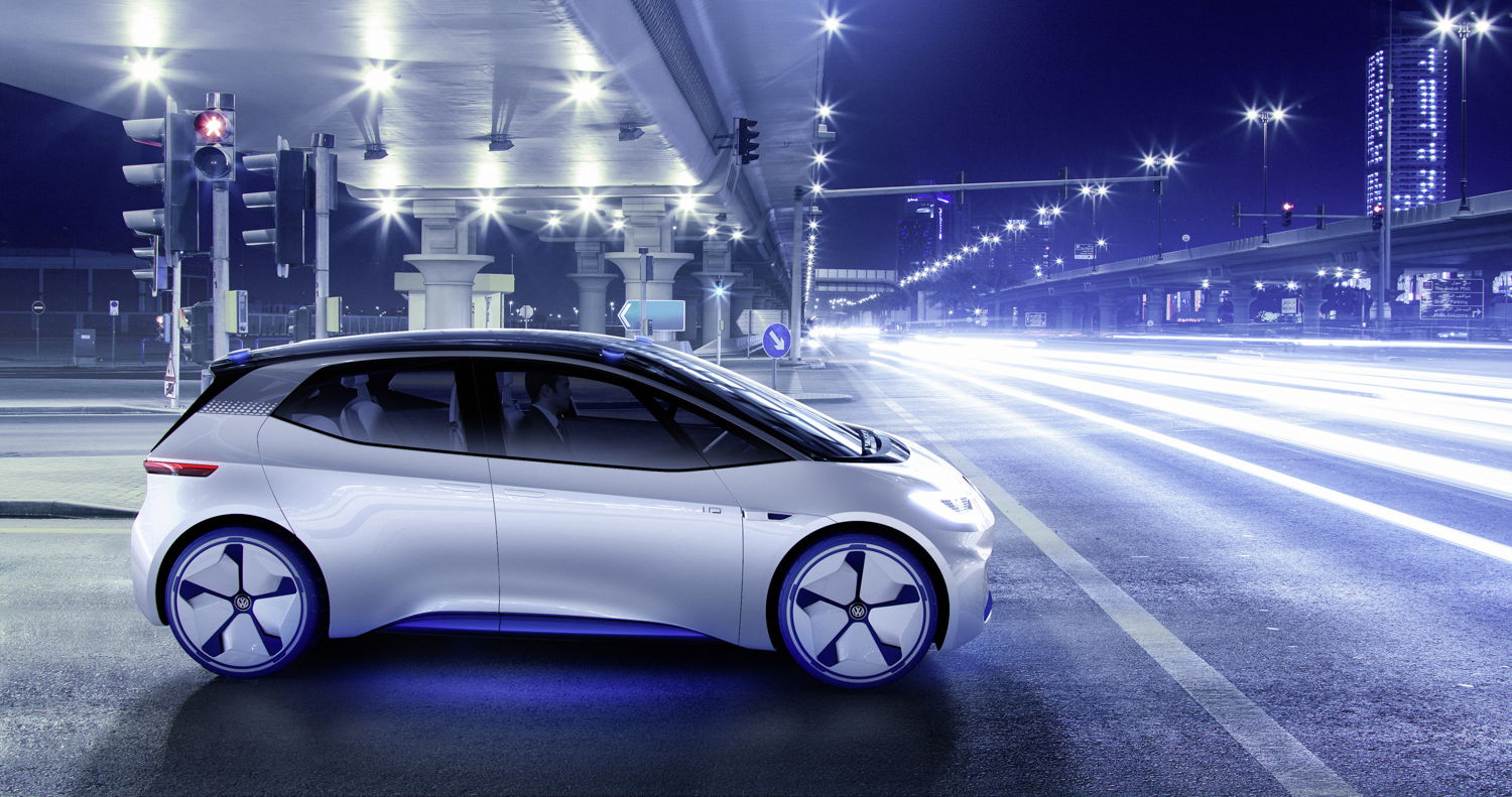 El Volkswagen I.D. se lanzará en el segmento de autos compactos eléctricos en el 2020.