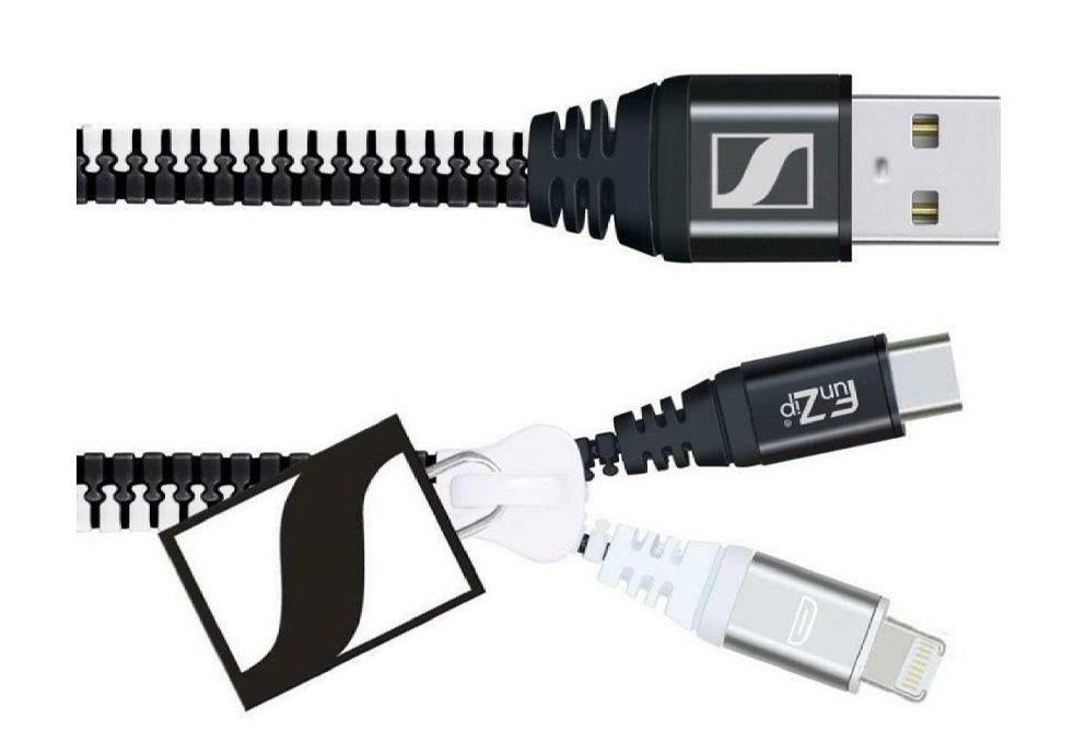 Besonders beliebtes Give Away am Sennheiser-Stand bei der ISE 2019: das 3-in-1 Ladekabel mit Sennheiser-Logo Besonders beliebtes Give Away am Sennheiser-Stand bei der ISE 2019: das 3-in-1 Ladekabel mit Sennheiser-Logo