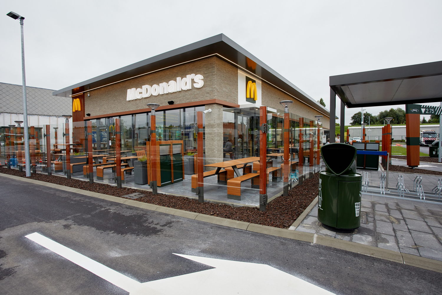 Het nieuwe McDonald's restaurant in Deinze