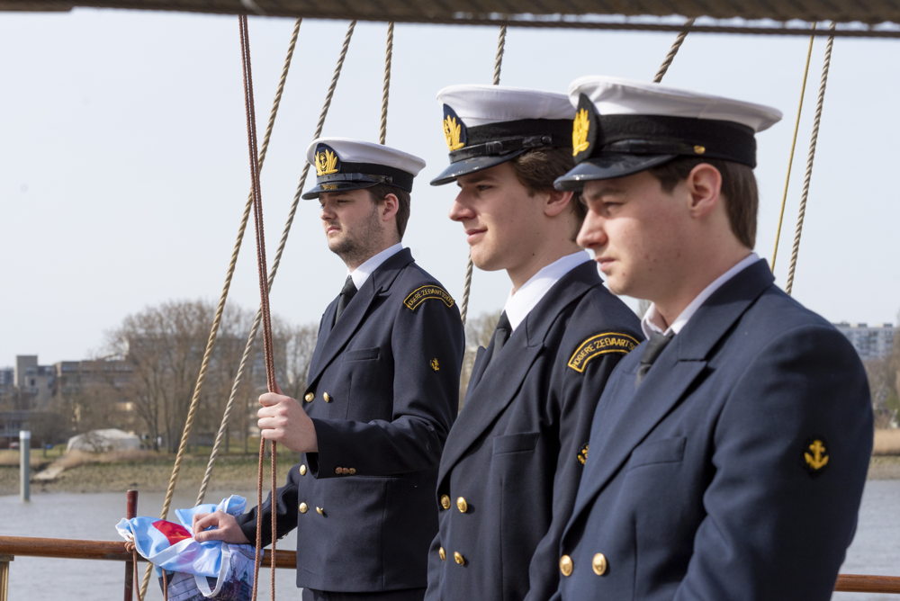  Cadetten van de Antwerp Maritime Academy ©Wim Hadermann
