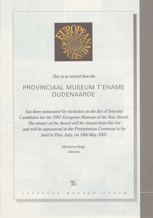 nominatie Museum of the Year Award
