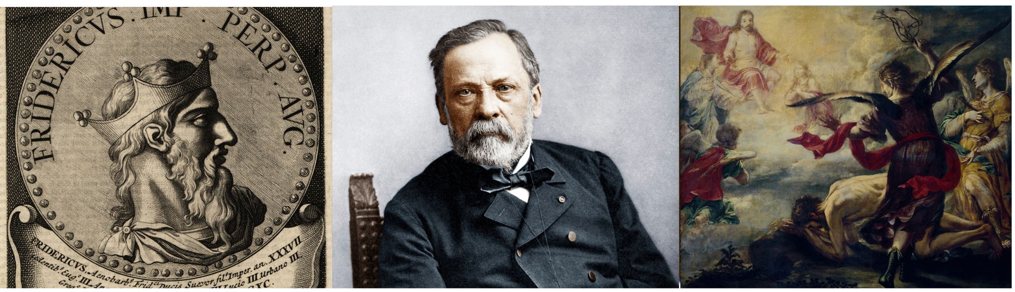 L-R: Barbarossa, Louis Pasteur, Juan de Valdés Leal L-R: Barbarossa, Louis Pasteur, Juan de Valdés Leal