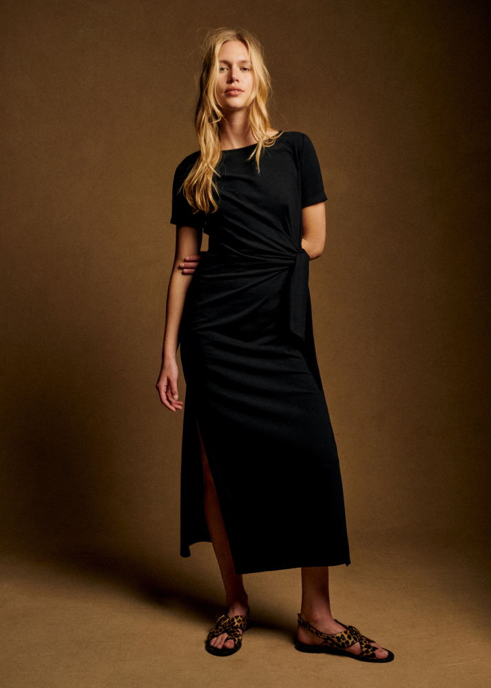 SéZane   Robe Pippa Noire Longue (1)