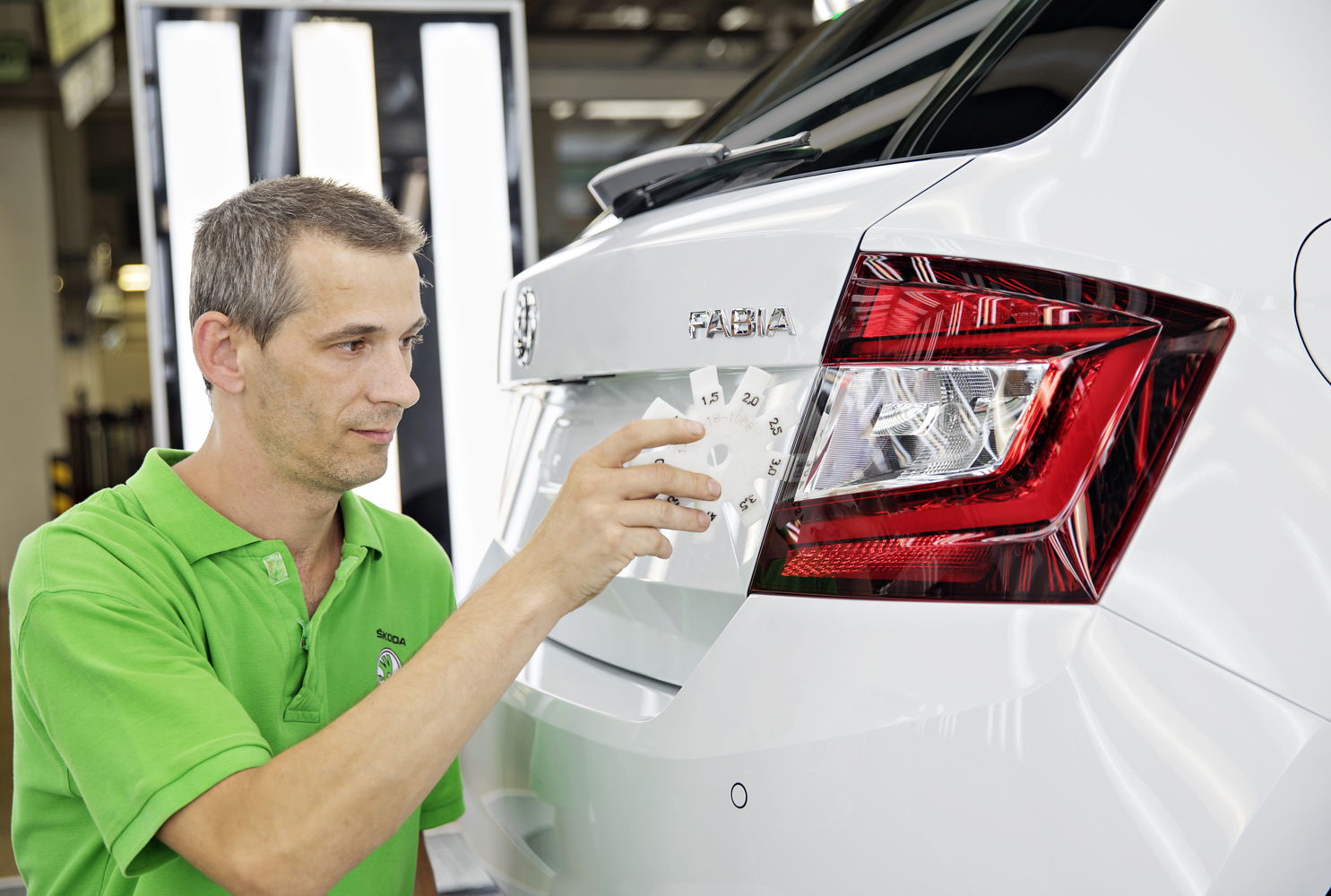The millionth vehicle manufactured in this production year –
a ŠKODA FABIA 1.0 TSI in Moon White – rolled off the line
at the Mladá Boleslav plant on 17 October.