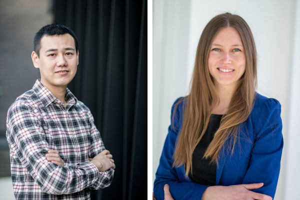 Professor Sha Liu (PI Fly Sleep Lab) and Dr. Joana Dopp (first author of study)