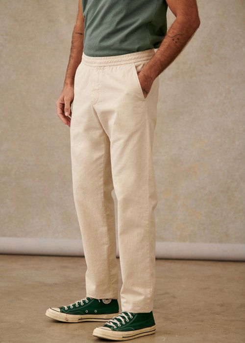 Octobre Editions - Pantalon Danny Coton Lin Naturel - 100€