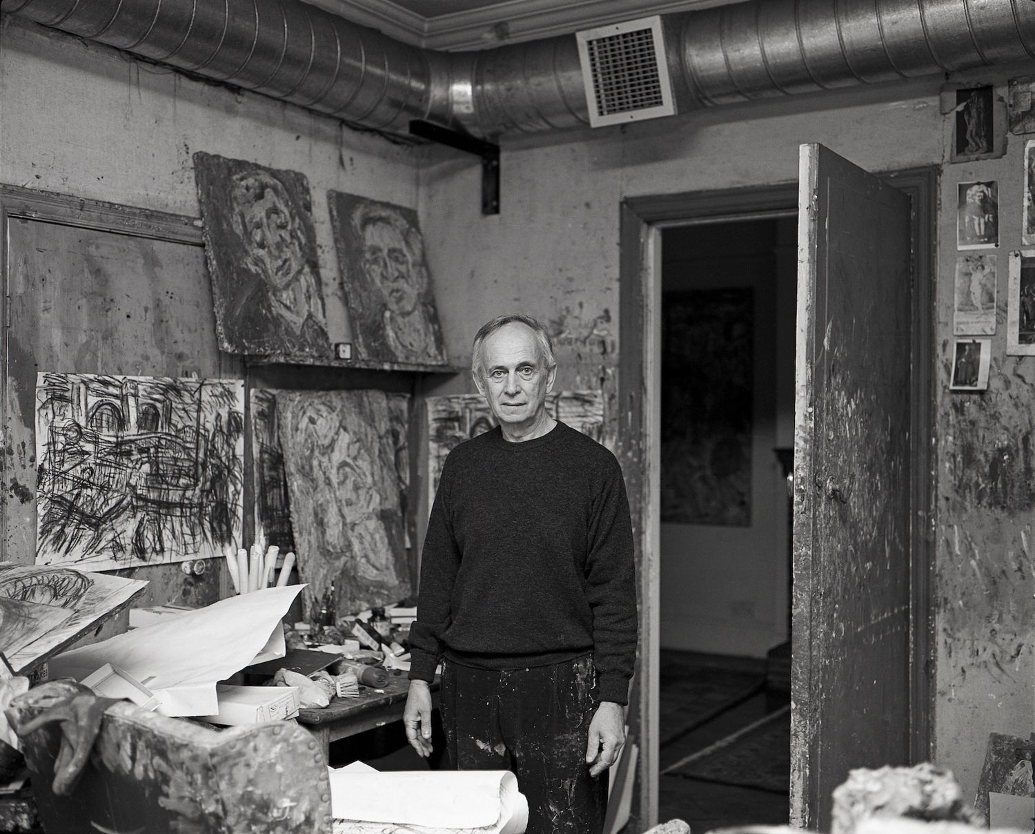 Leon Kossoff at Xavier Hufkens, Brussels. Installation view, 2024. Image by Allard Bovenberg