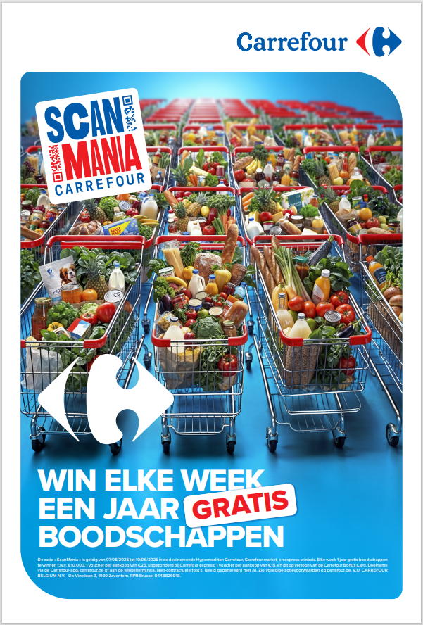 Carrefour geeft aftrap voor derde ScanMania: 5 weken toppromo’s én kans op 1 jaar gratis boodschappen