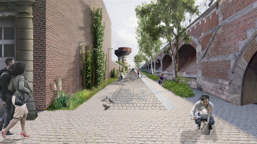 Toekomstbeeld helling Draakplaats © Stramien architectuur & ruimte cv