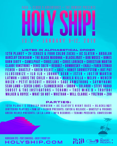 Holy Ship January 2019