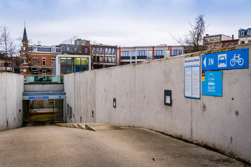 Illustratieve foto van een buurtparking © Frederik Beyens