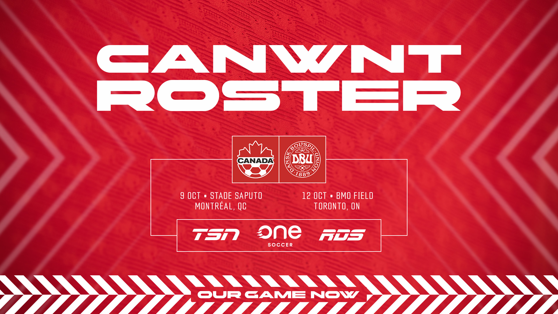 CANWNT roster announced for home matches against Denmark