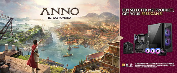 MSI und Ubisoft kündigen besonderes Bundle zum Start von Anno 117: Pax Romana an