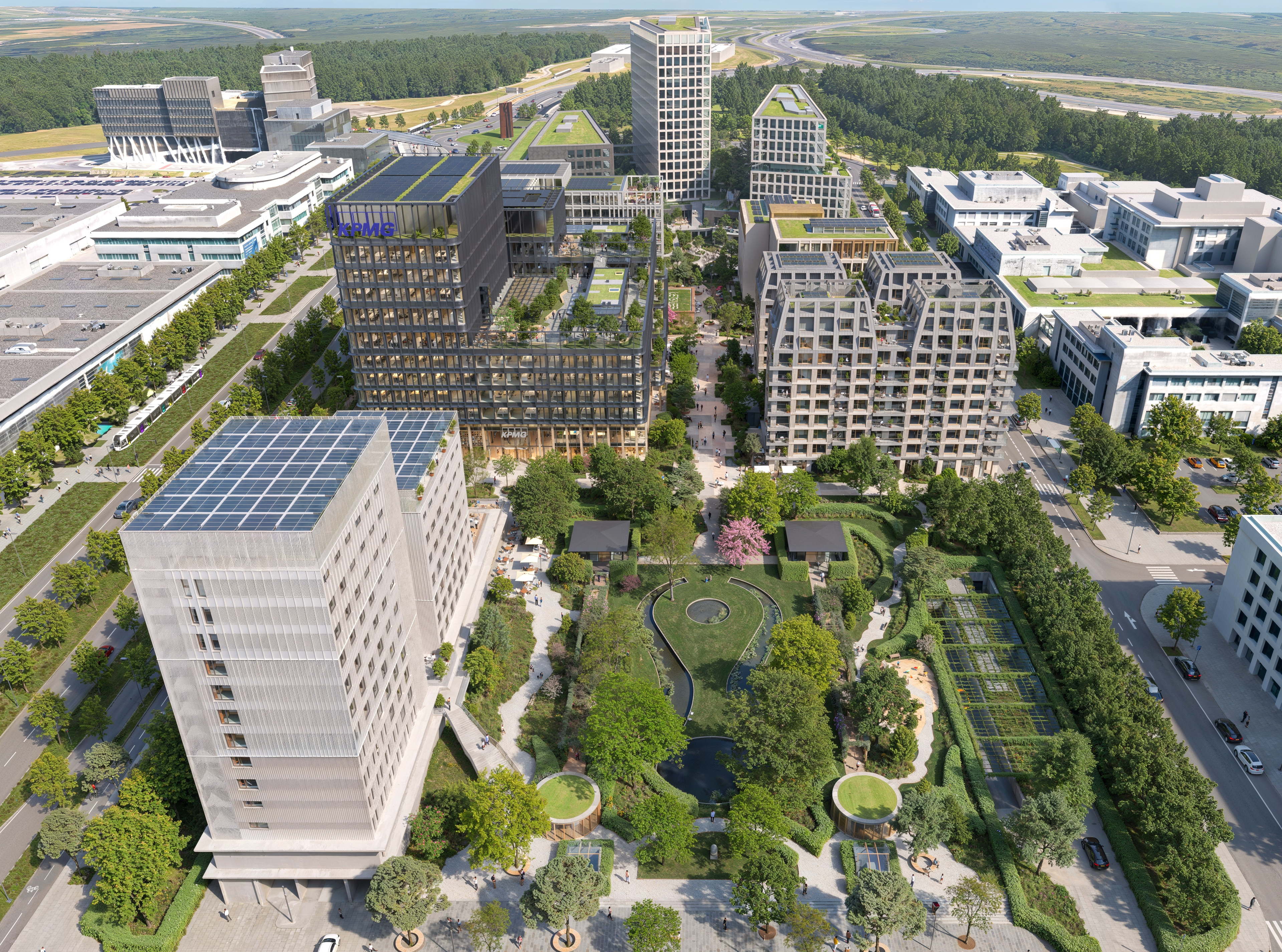 Kennedy Park réinvente le Kirchberg au Luxembourg