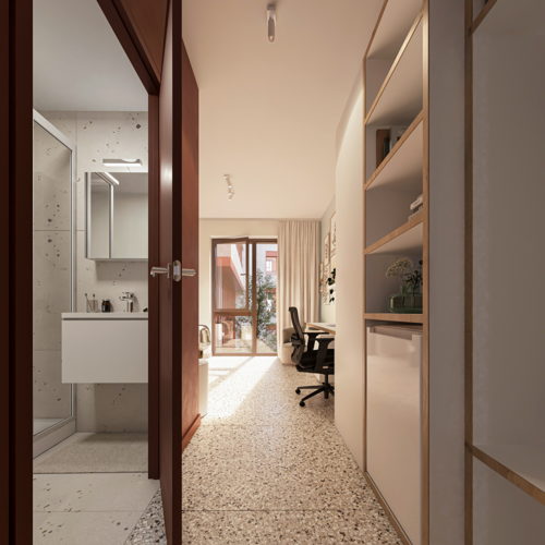 Ontwerpbeeld - studentenkamer