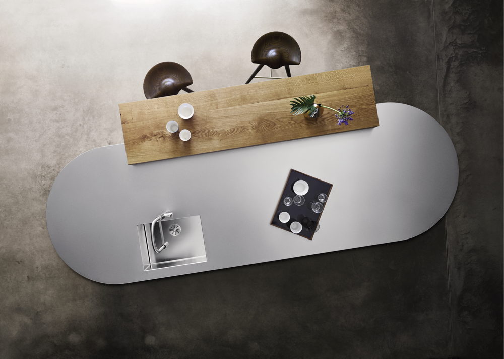 évier-CLARON avec plan de travail-STEELART