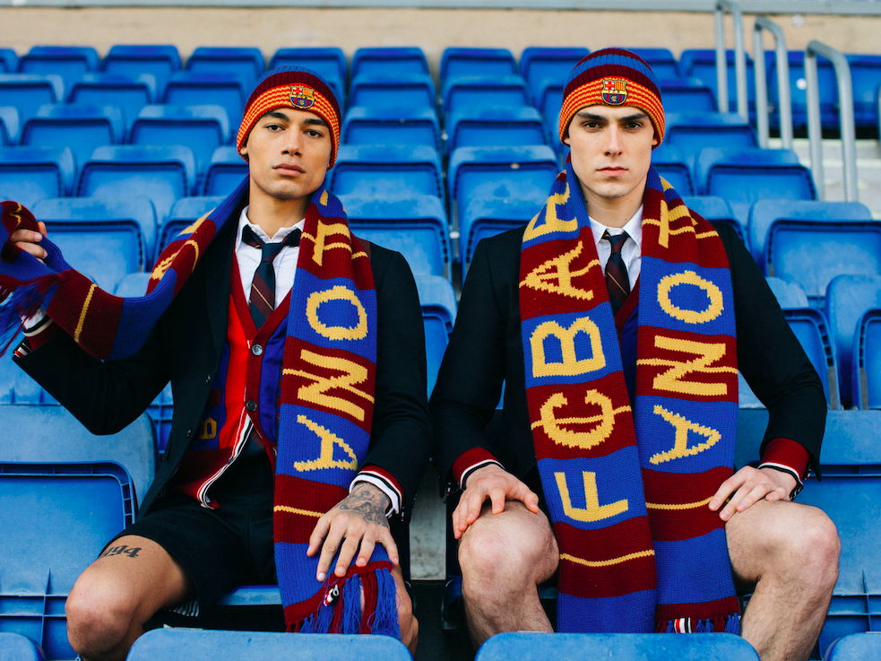 COLECCIÓN CÁPSULA DE THOM BROWNE x FC BARÇA FOUNDATION LLEGA A FARFETCH